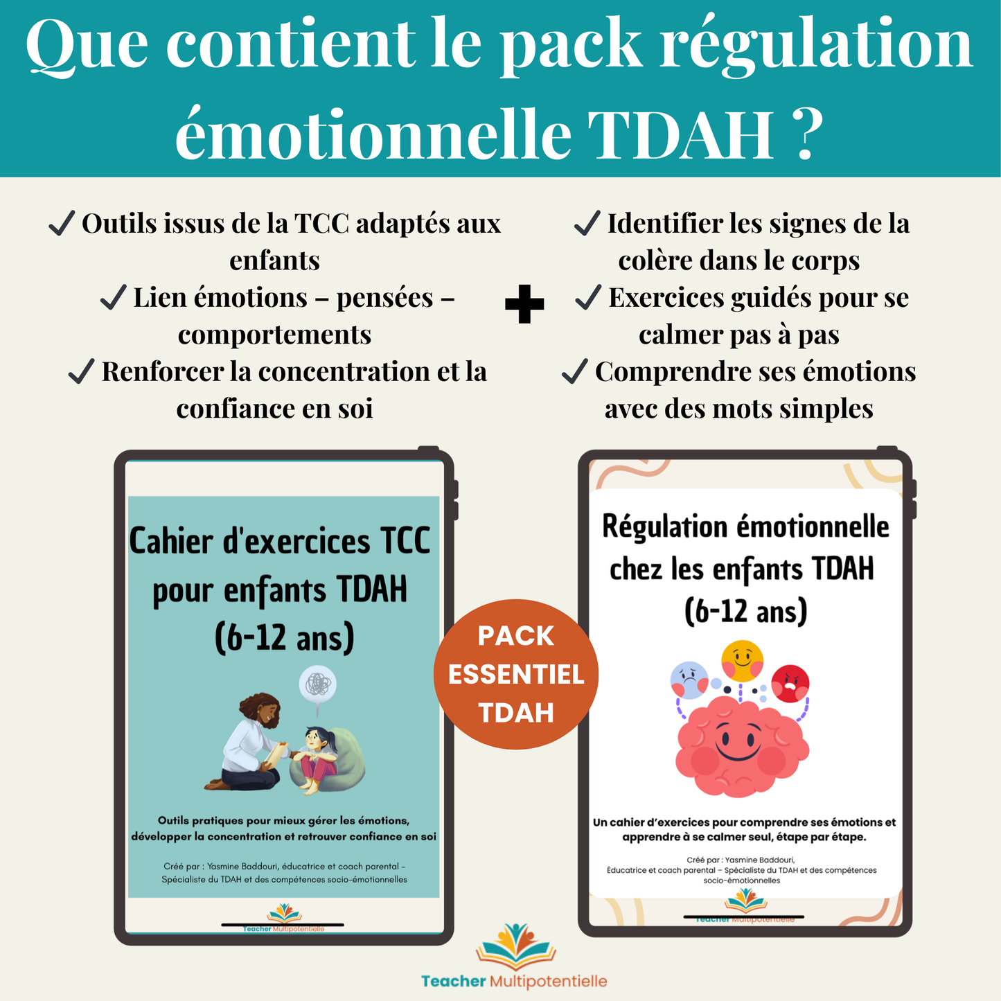 Pack Régulation Émotionnelle TDAH – Enfants 6–12 ans (PDF imprimable)
