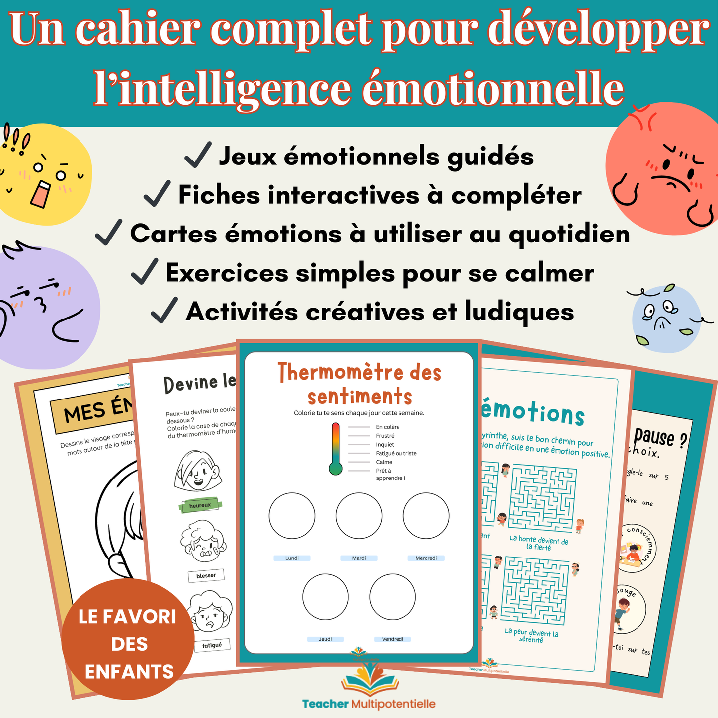 Le Grand Cahier des Émotions – Enfants 6 à 12 ans