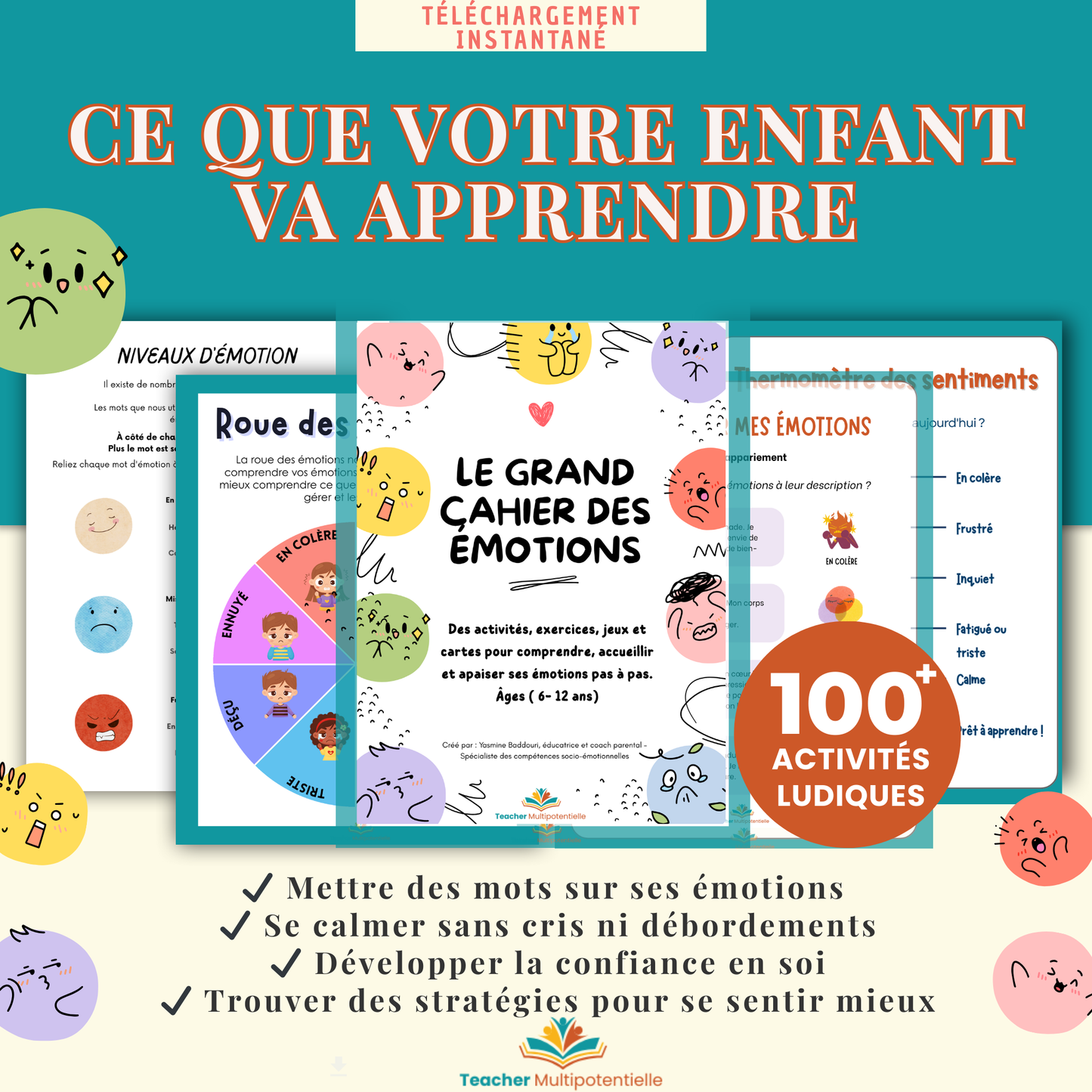 Le Grand Cahier des Émotions – Enfants 6 à 12 ans