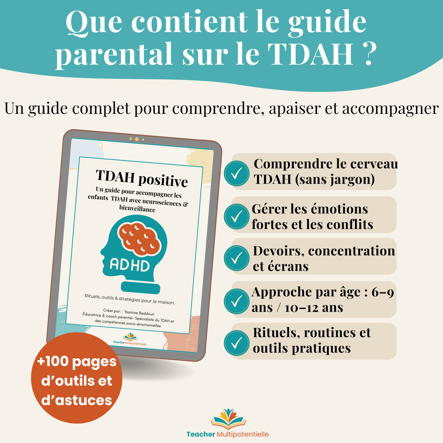 TDAH Positive – Guide Parental pour Accompagner les Enfants TDAH (PDF)