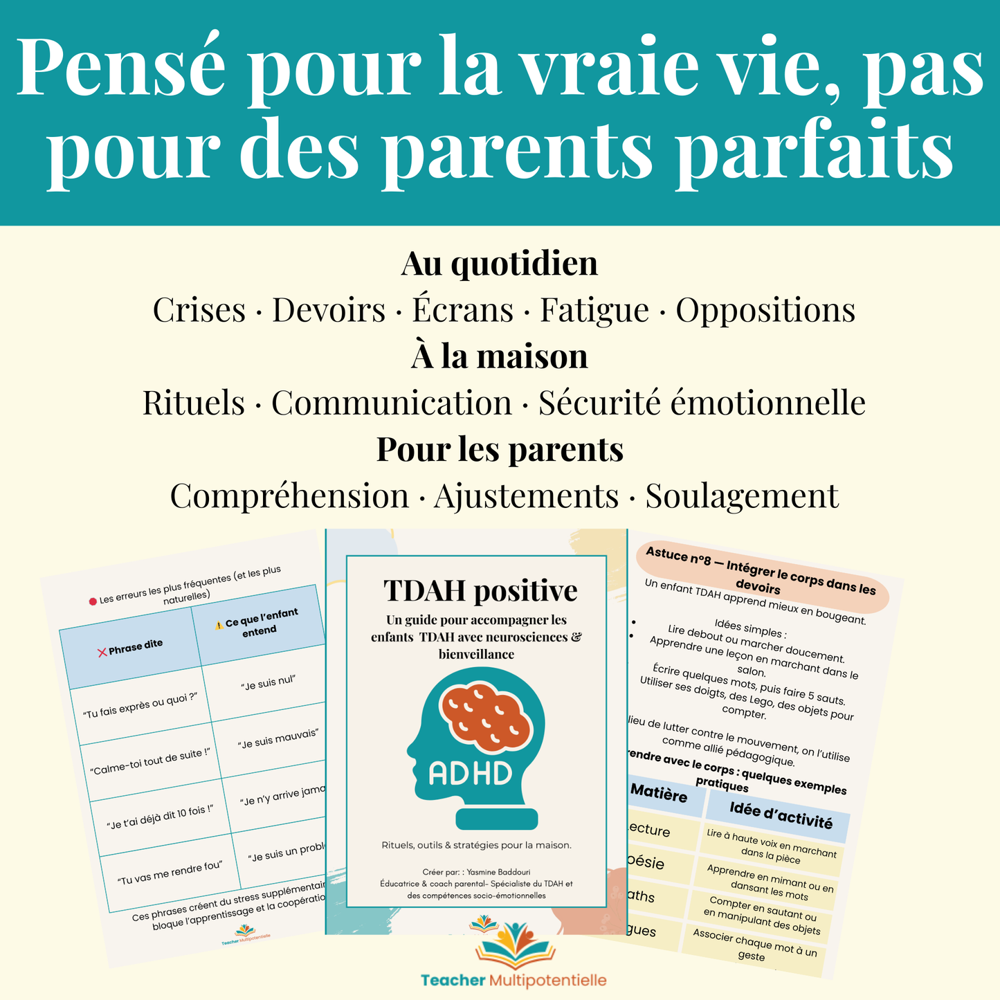 TDAH Positive – Guide Parental pour Accompagner les Enfants TDAH (PDF)