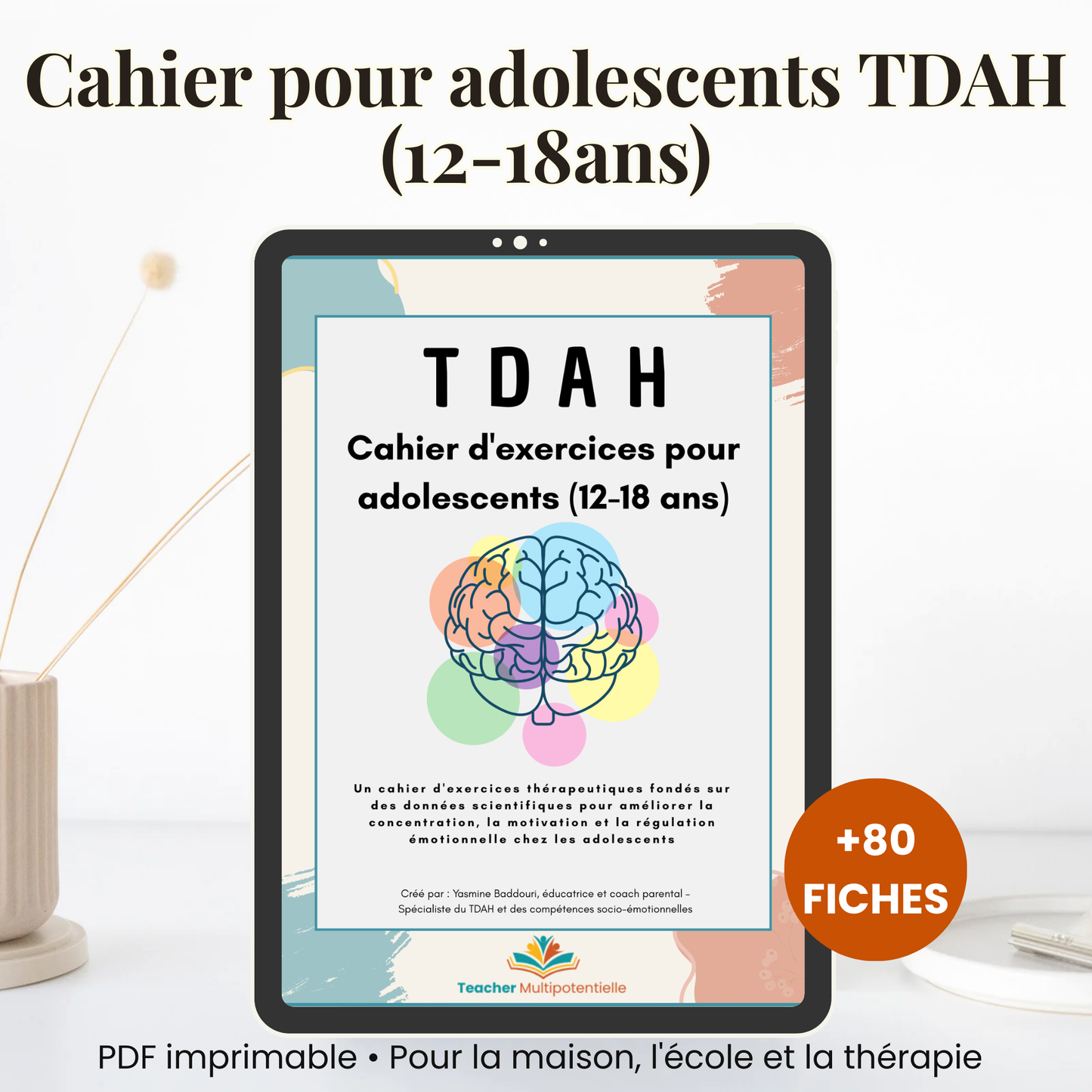 TDAH – Cahier d’exercices pour adolescents (12–18 ans)