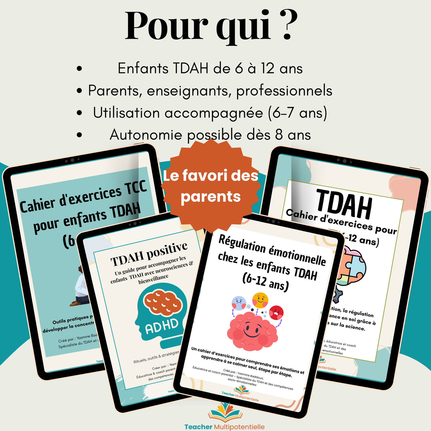 Le kit ultime TDAH – Enfants 6–12 ans | PDF imprimable