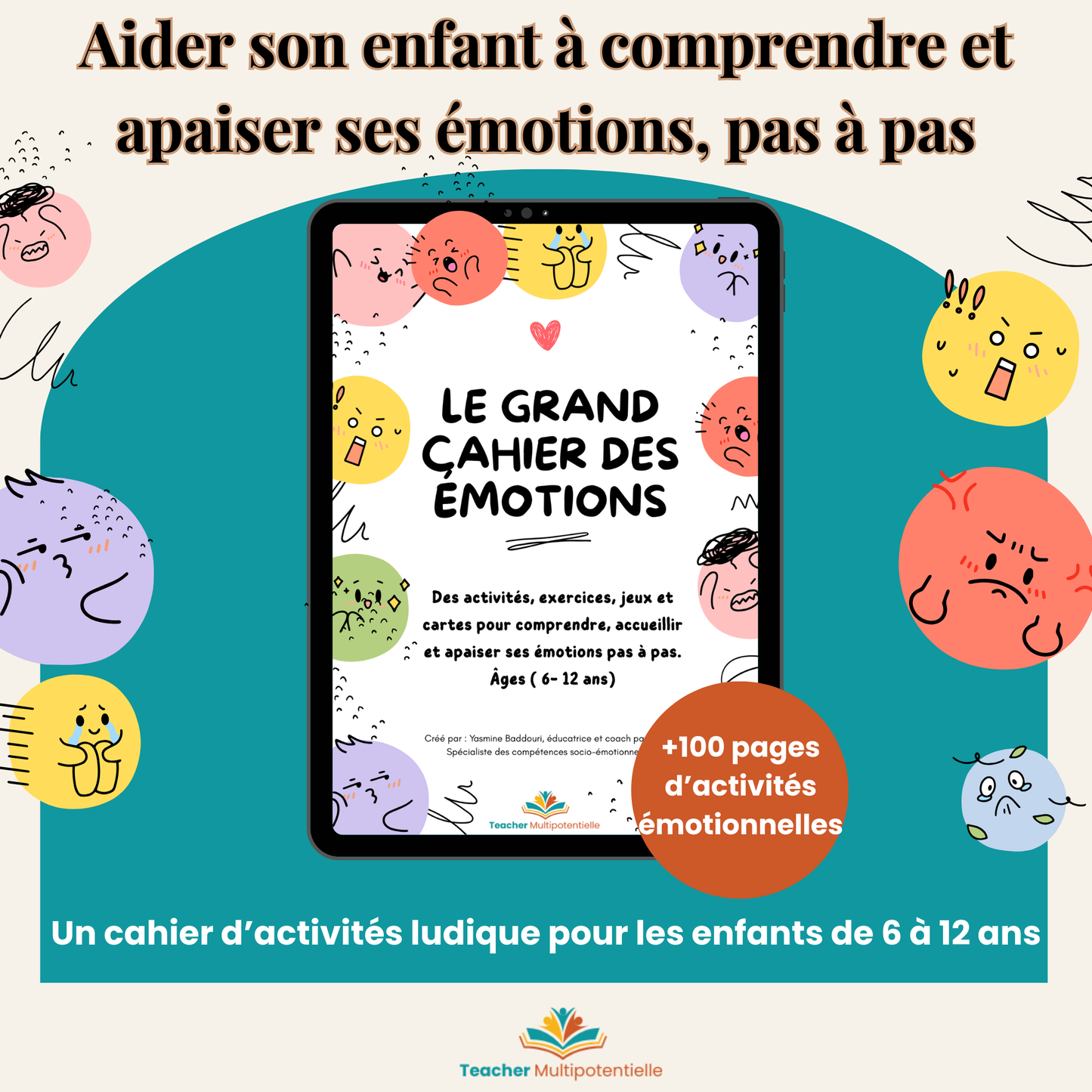 Le Grand Cahier des Émotions – Enfants 6 à 12 ans
