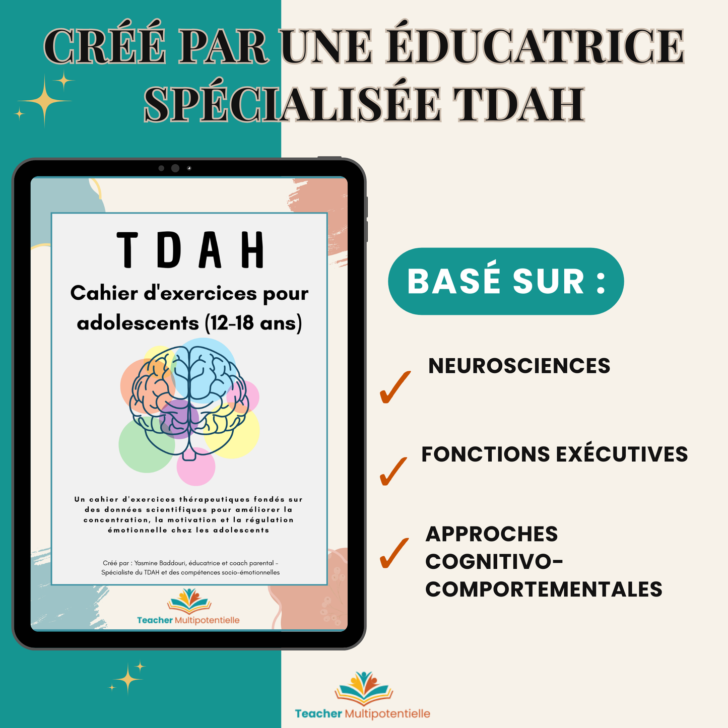 TDAH – Cahier d’exercices pour adolescents (12–18 ans)