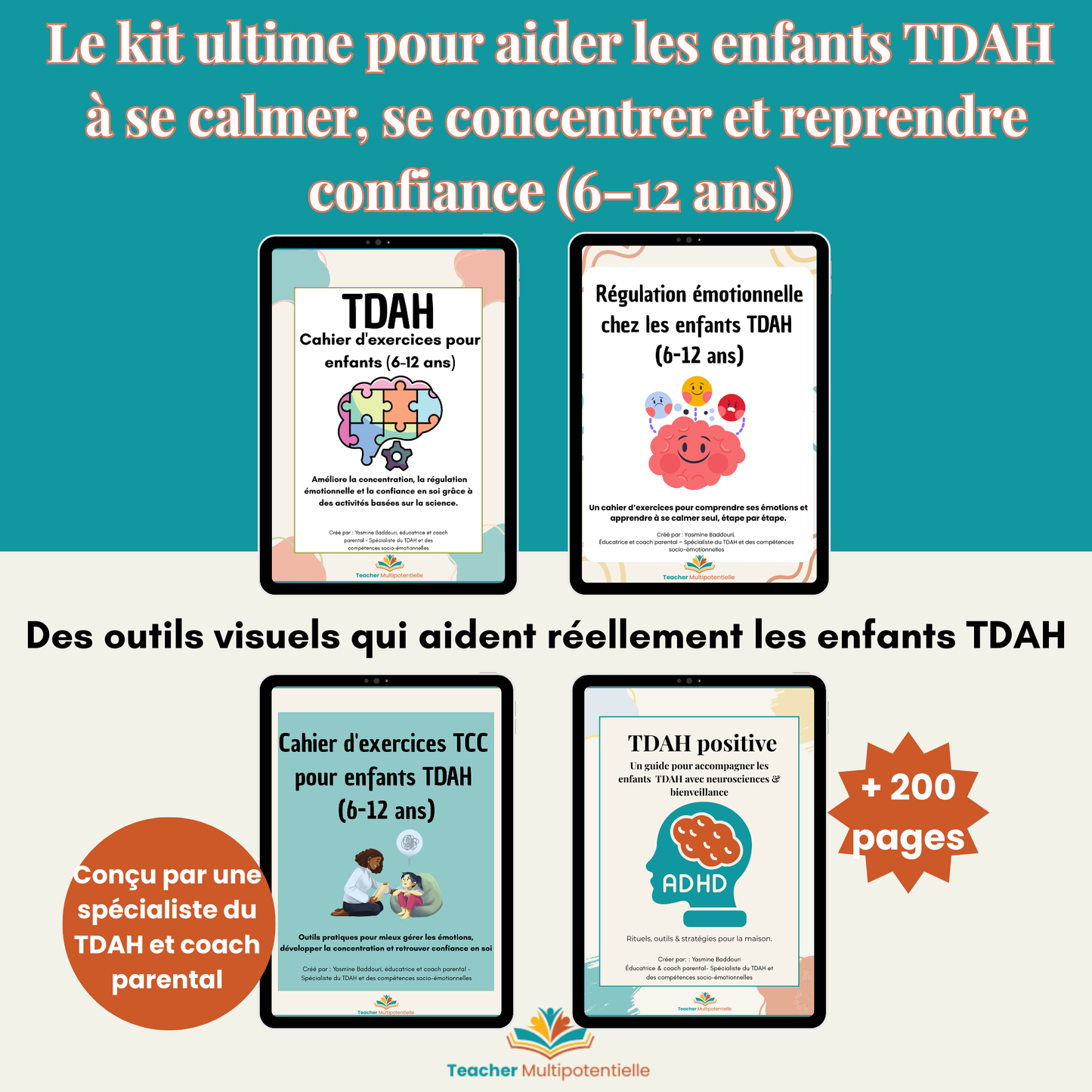 Le kit ultime TDAH – Enfants 6–12 ans | PDF imprimable
